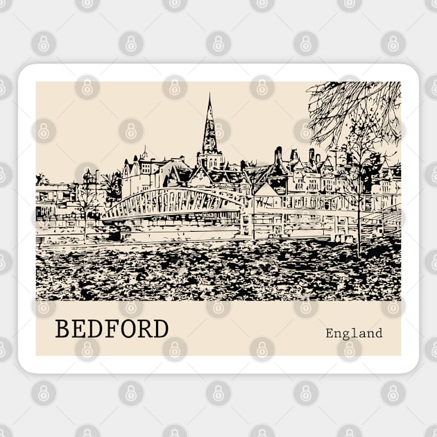 Bedford England Magnet by Lakeric